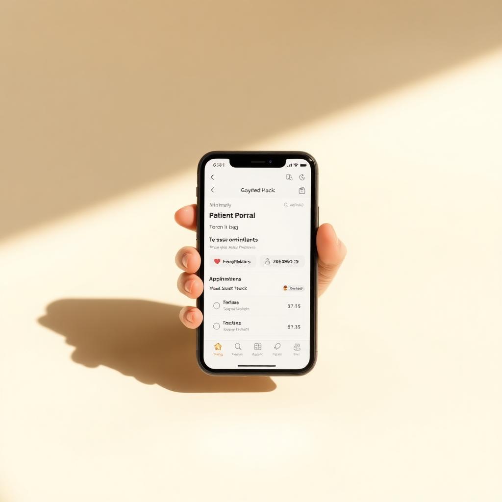 Patient portal on phone