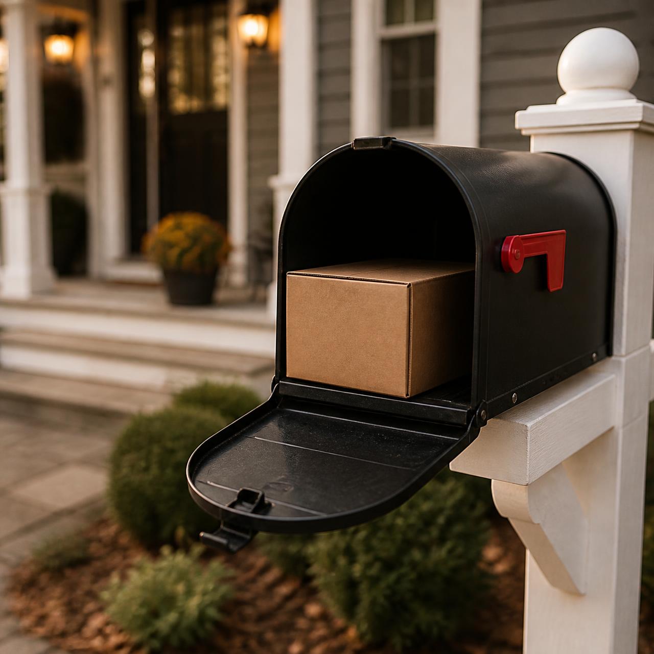 Package delivered inside the mailbox