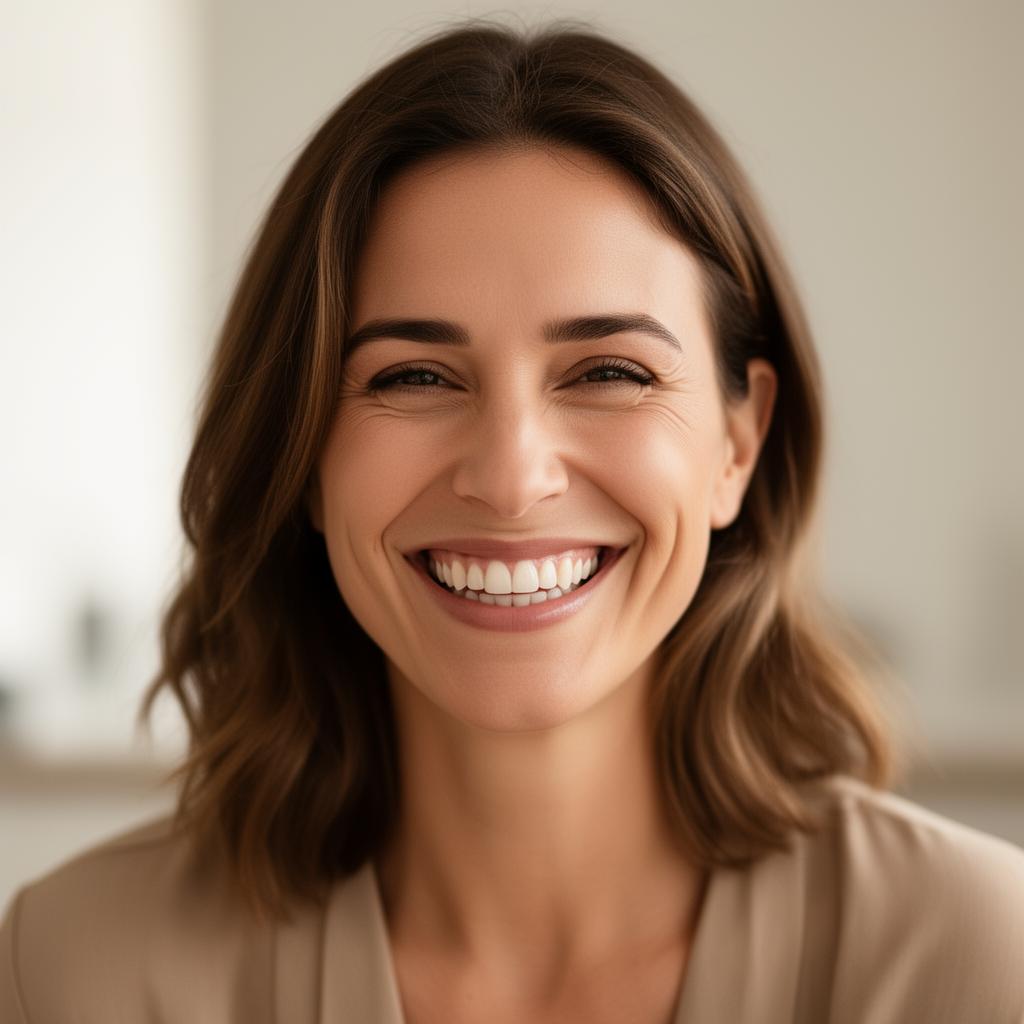 Smiling patient